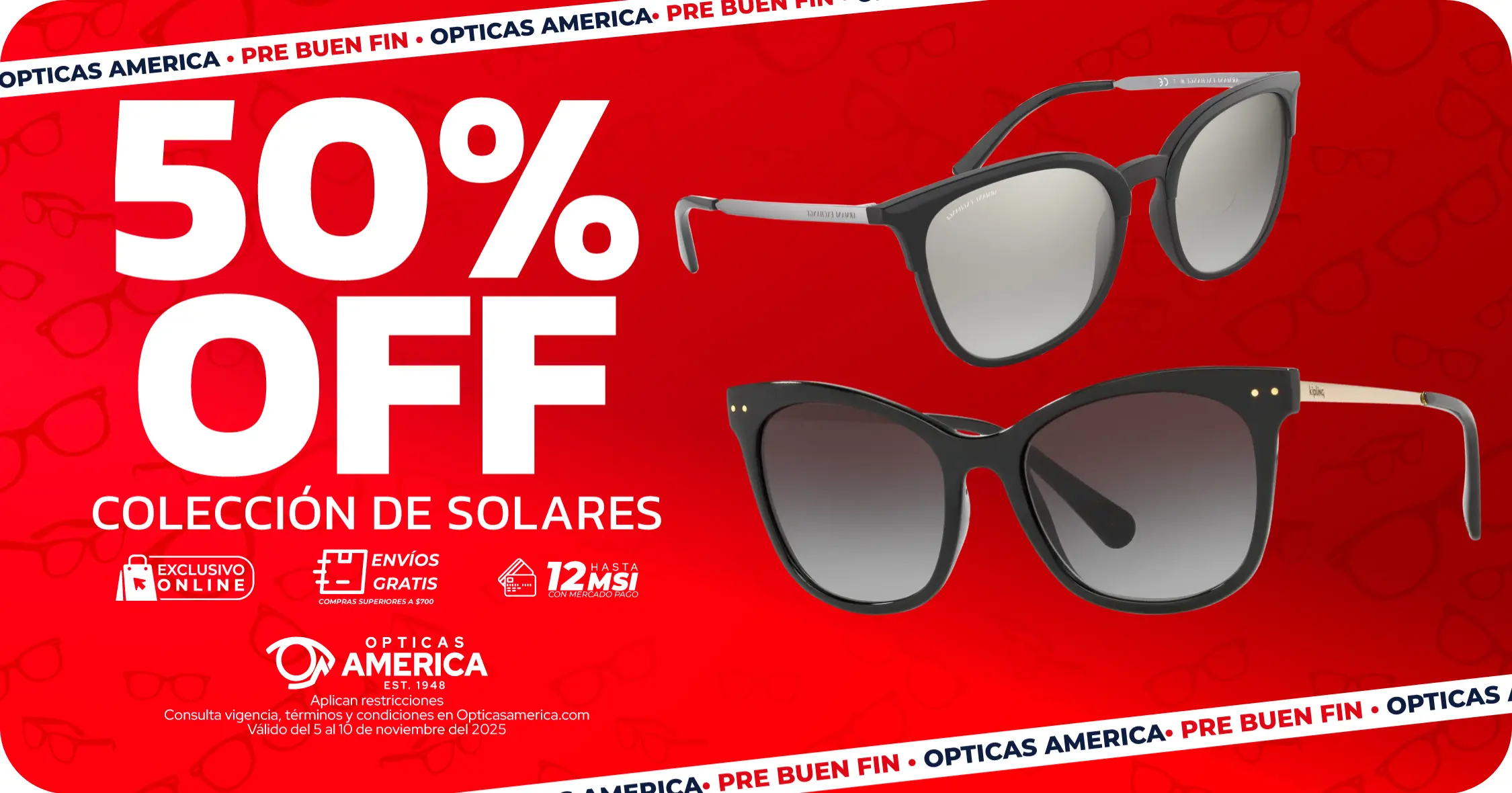 Promocion lentes solares Promocion lentes solares