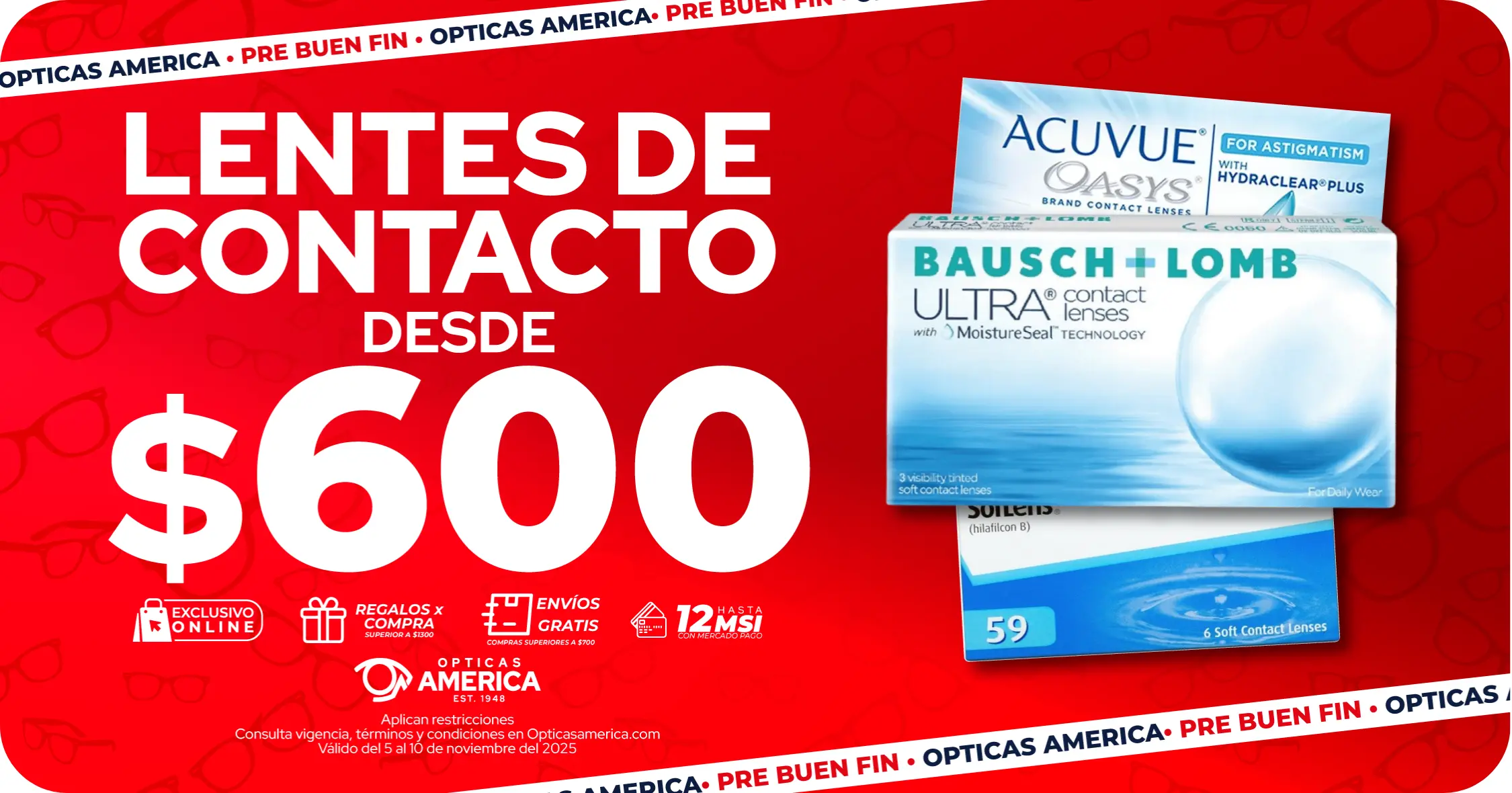 PROMOCION LENTES DE CONTACTO PROMOCION LENTES DE CONTACTO