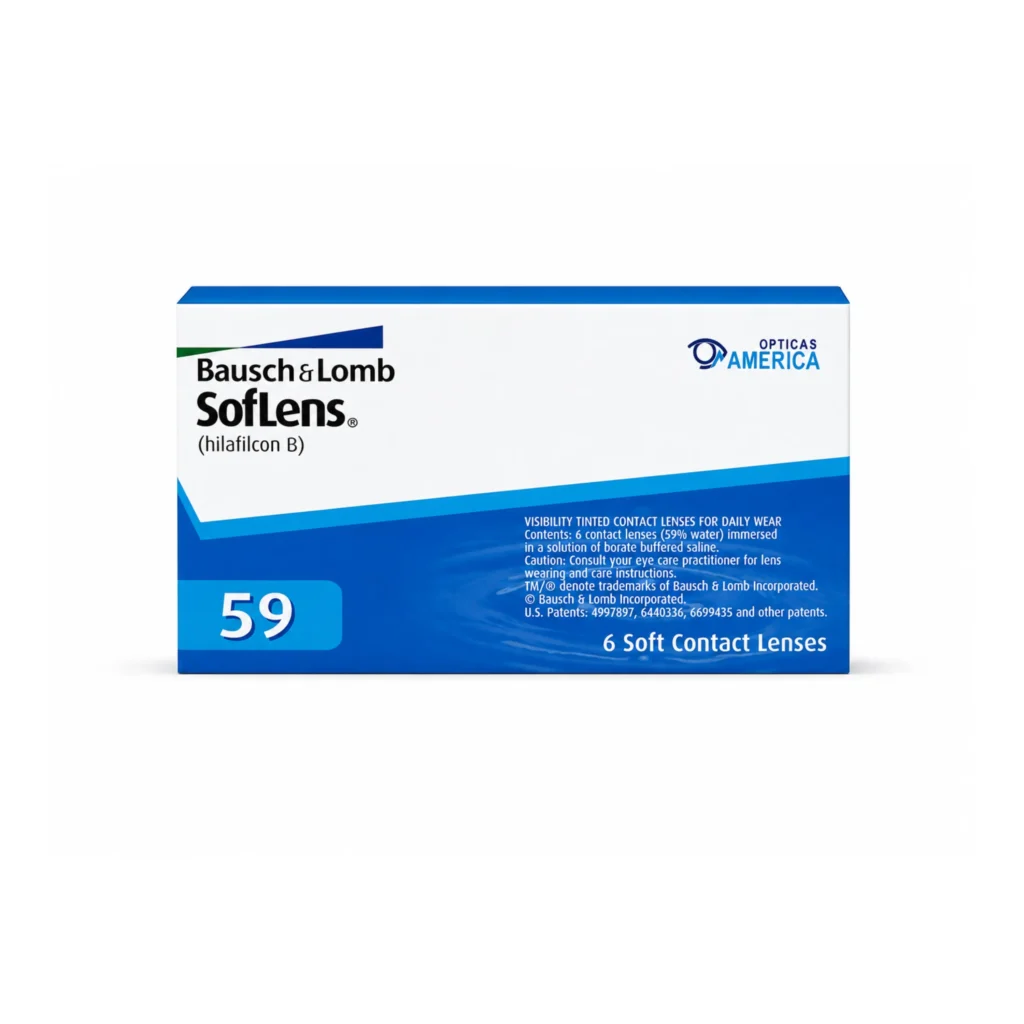 Lente de contacto Soflens 59 para Miopía o Hipermetropía