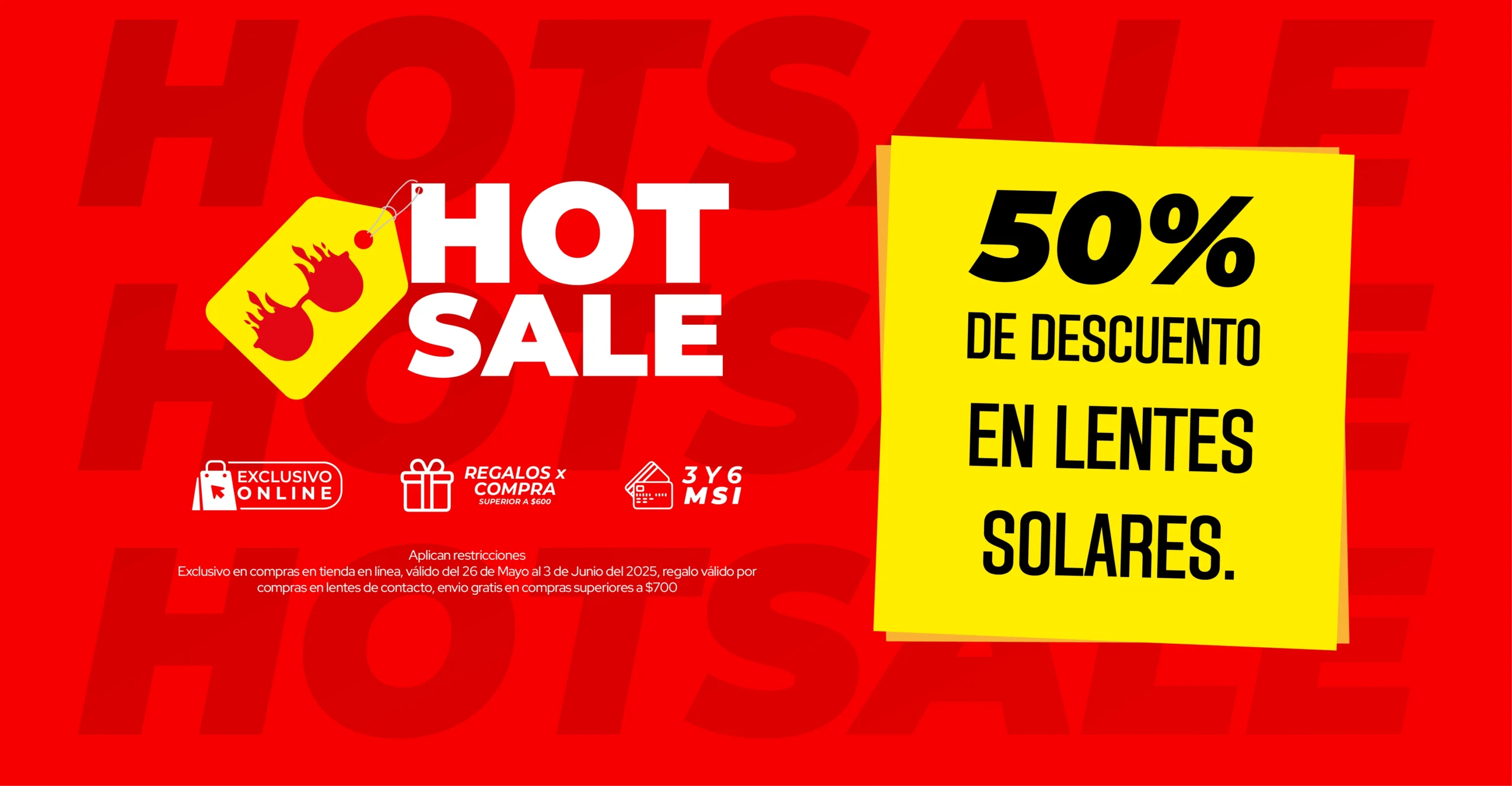 Promoción lentes solares