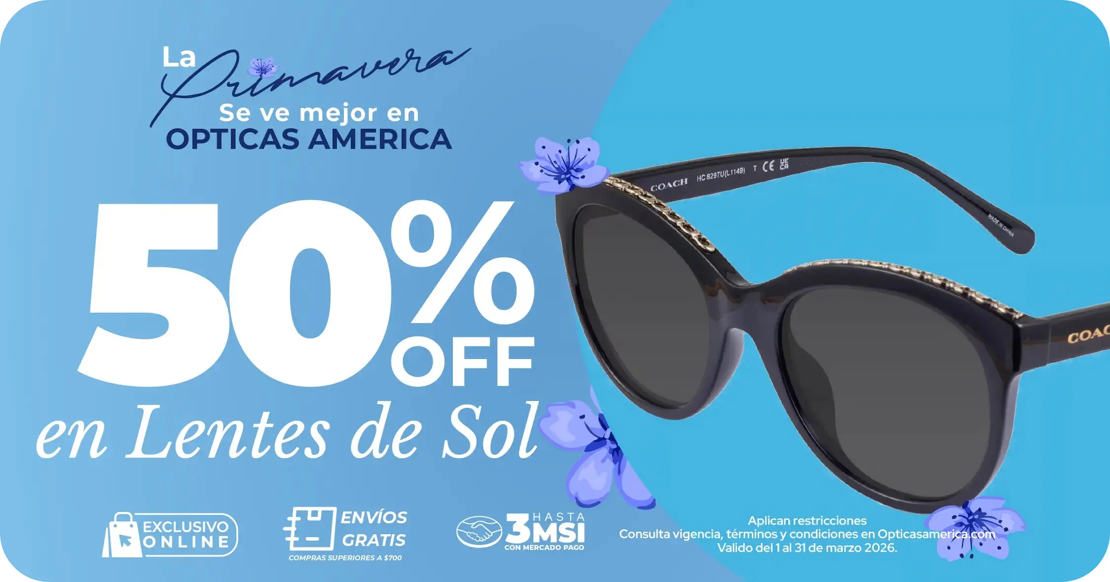 promoción lentes solares